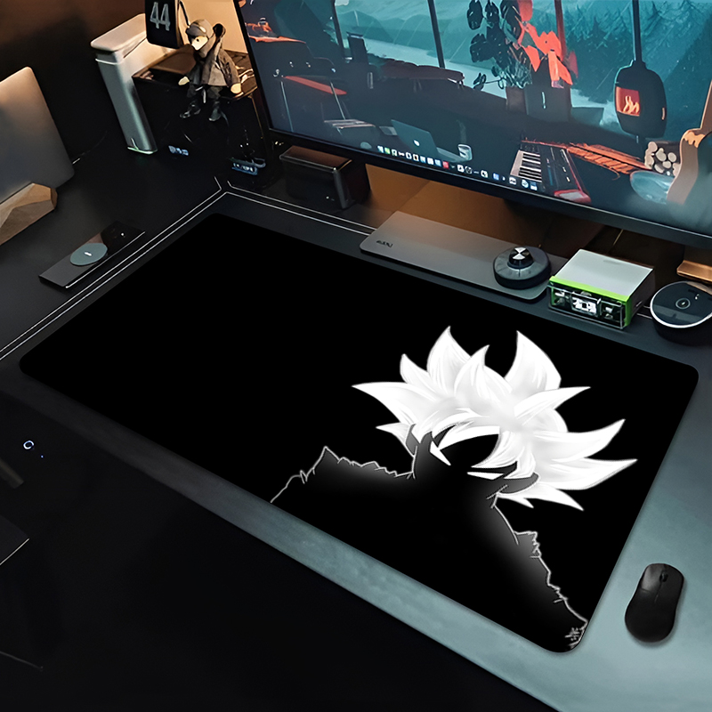 Desk Setup Accessories - DBZ Black Anime Muismat Dragon Ball