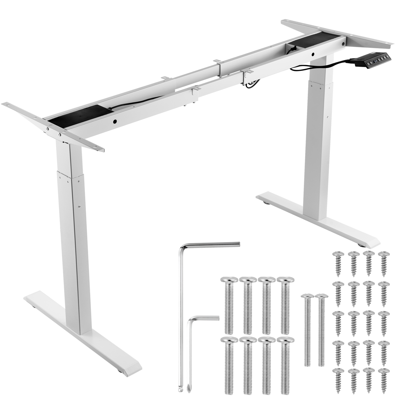 Desk Setup Home Office - SucceBuy Staand bureauframe Elektrische standaardcomputer Bureaupoten