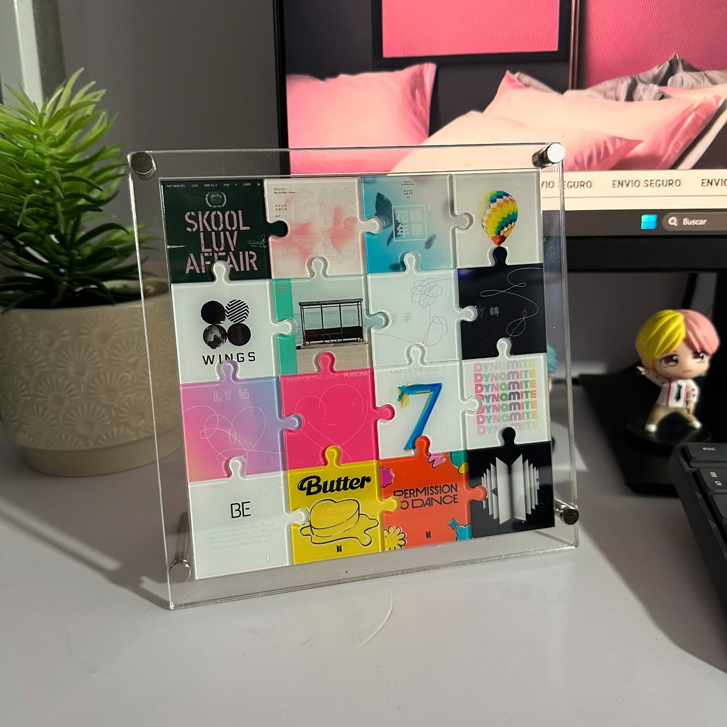 Desk Setup Home Office - Aangepaste acryl puzzel display gepersonaliseerde puzzelstandaard