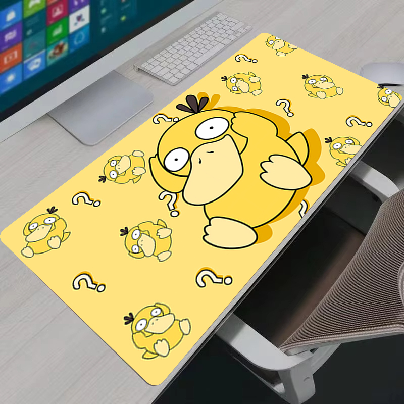 Desk Setup Accessories - Muismat Anime P-Pokemon Psyduck XXL Grote