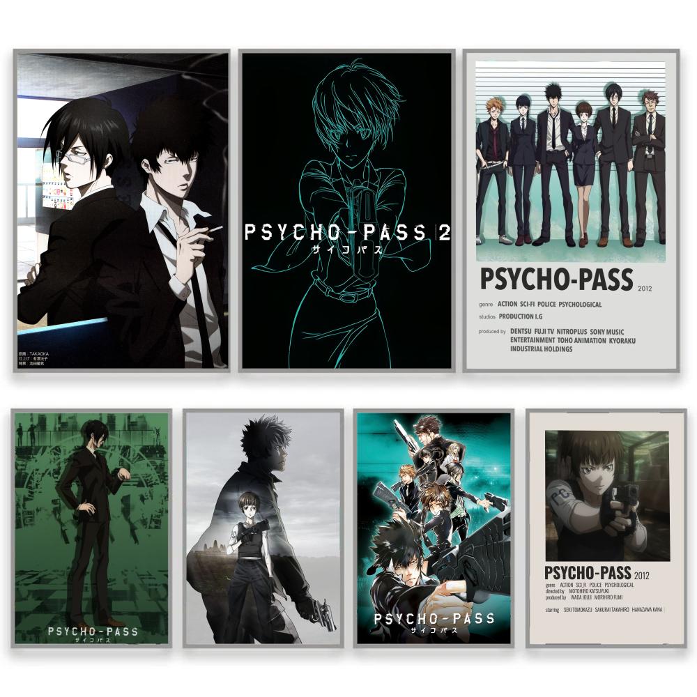Desk Setup Poster - Animatie P-Psycho-Pass Bureauset-up accessoires PVC moderne