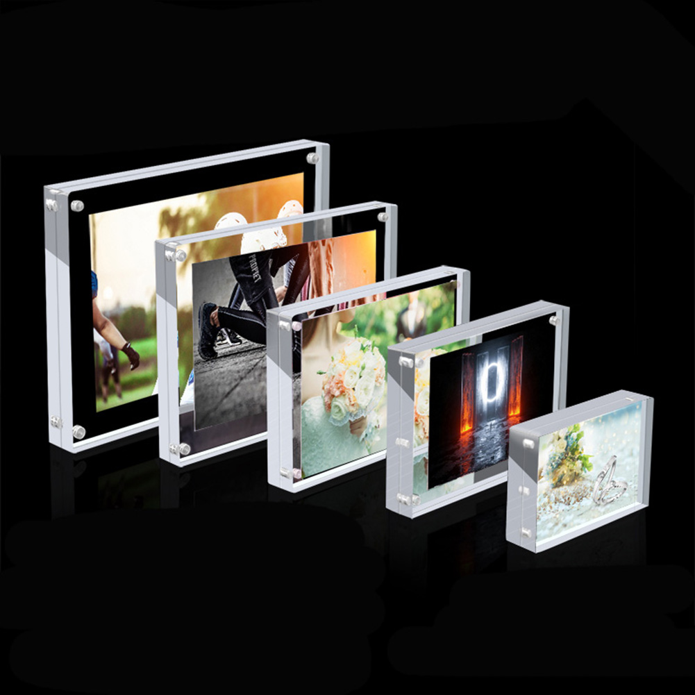 Desk Setup Poster - Helder acryl foto fotolijst magnetische fotokaarthouder