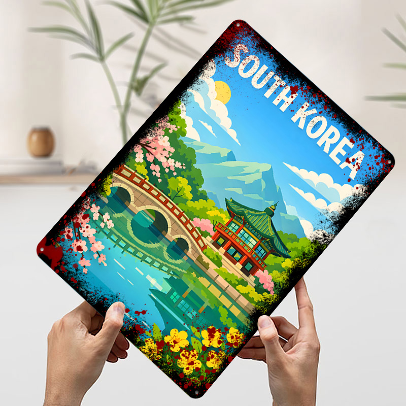 Zuid-Korea reisposter op maat  - Desk Setup Poster recensie en prijs