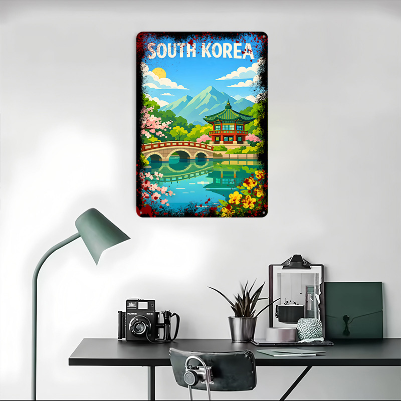 Zuid-Korea reisposter op maat  - Desk Setup Poster recensie en prijs