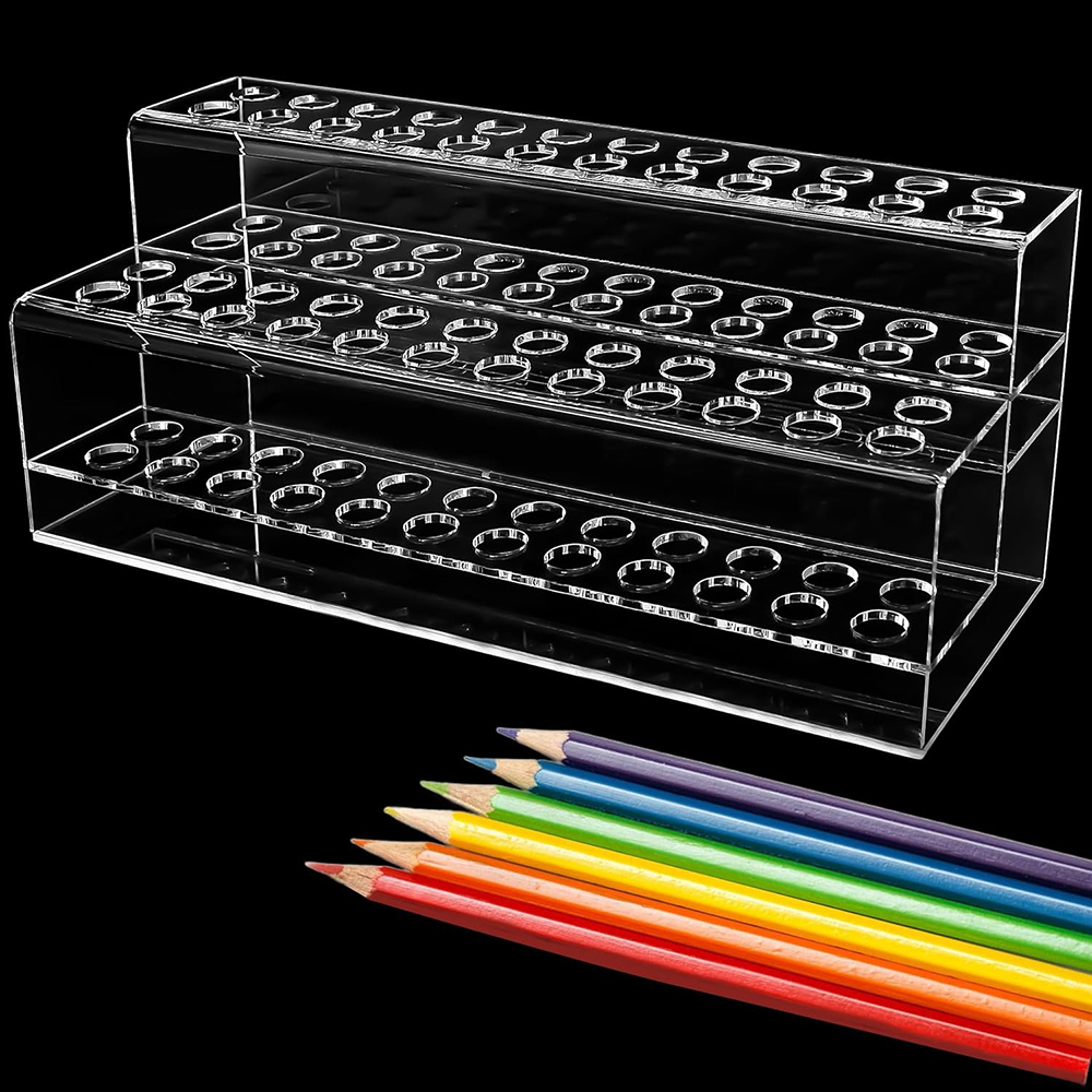 Transparant acryl pennenhouder - Desk Setup Home Office recensie en prijs