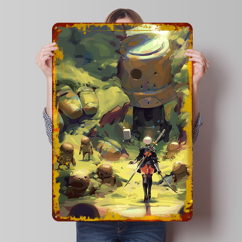 Nier Automata: 2B in Forest Me - Desk Setup Poster recensie en prijs