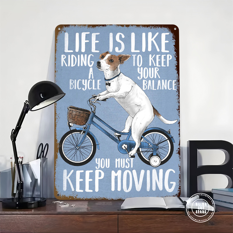 Het leven is als fietsen - Met - Desk Setup Poster recensie en prijs