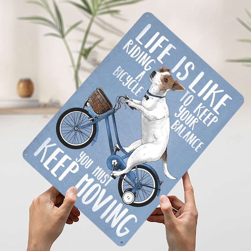 Het leven is als fietsen - Met - Desk Setup Poster recensie en prijs