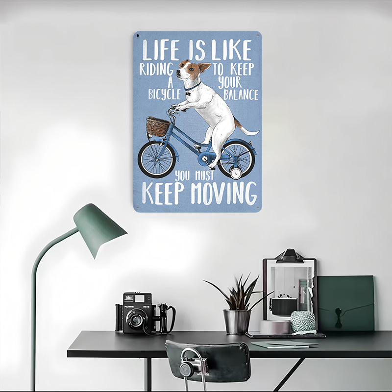 Het leven is als fietsen - Met - Desk Setup Poster recensie en prijs