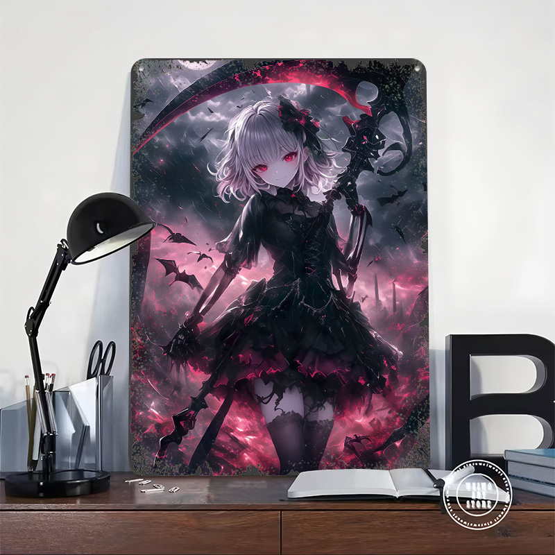Demon Grim Reaper Girl Poster  - Desk Setup Poster recensie en prijs