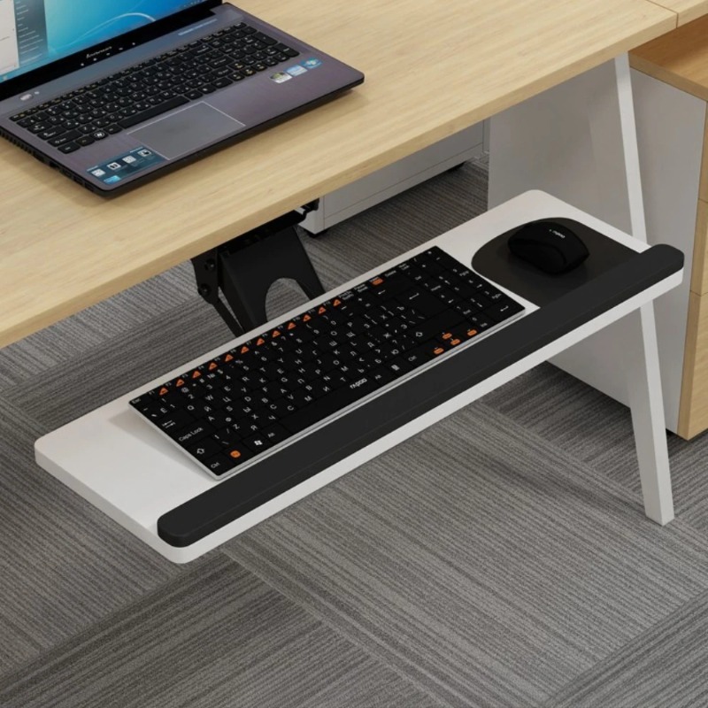 Toetsenbordlade onder bureau,  - Desk Setup Home Office recensie en prijs