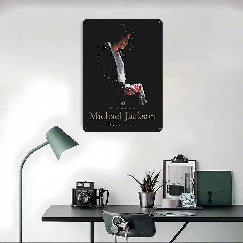 Michael Jackson Tribute Tinpla - Desk Setup Poster recensie en prijs
