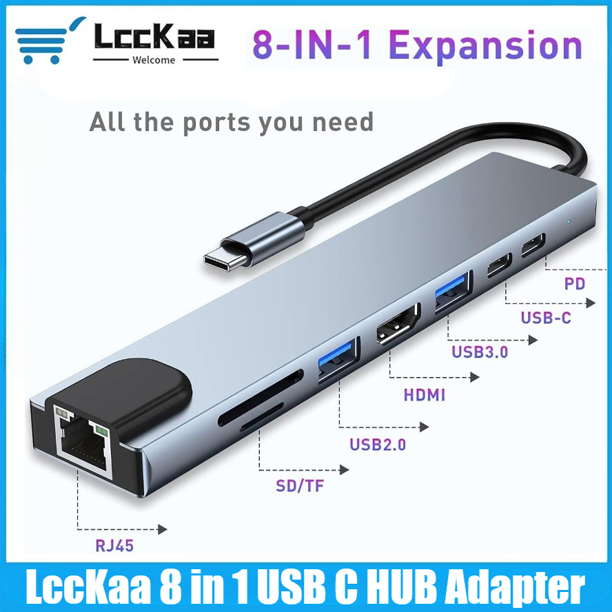 USB-C Hub 8/7-in-1 4K HDMI Ada - Desk Setup Usb Hub recensie en prijs