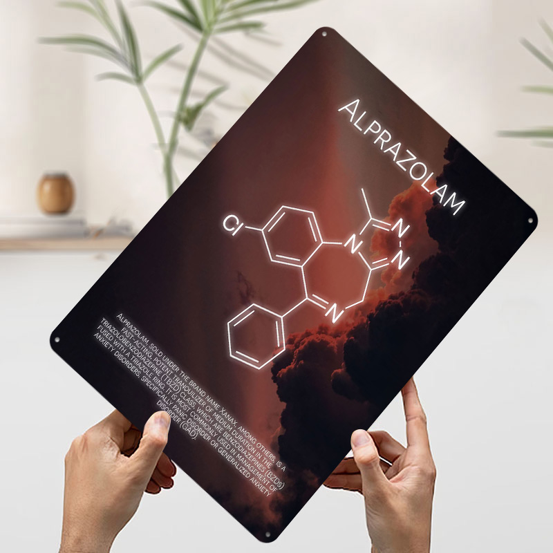 Alprazolam Molecuul Blik Poste - Desk Setup Poster recensie en prijs