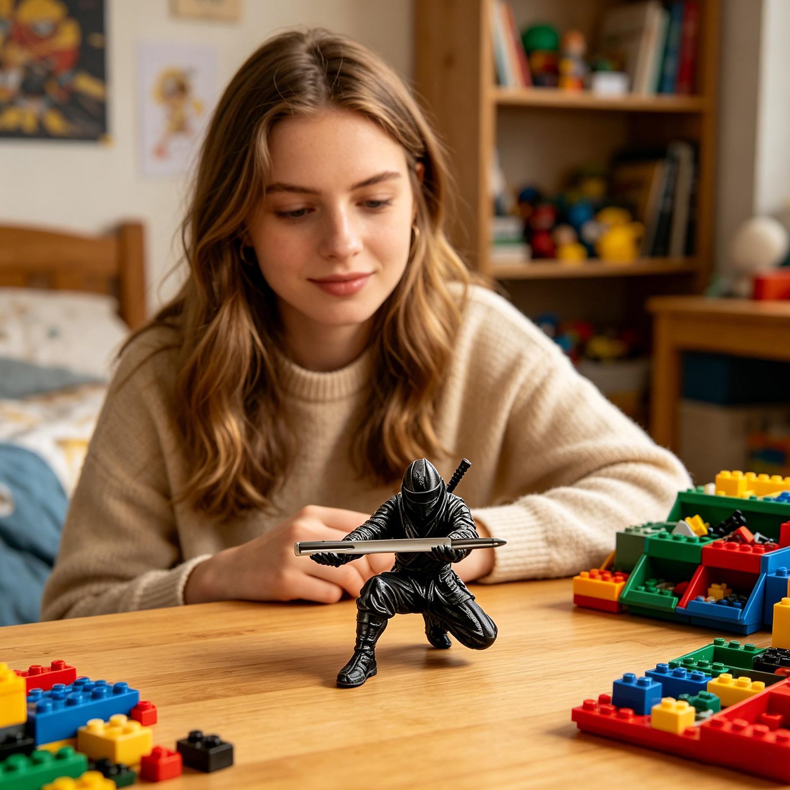 Ninja-stijl figuur 3D geprinte - Desk Setup Home Office recensie en prijs