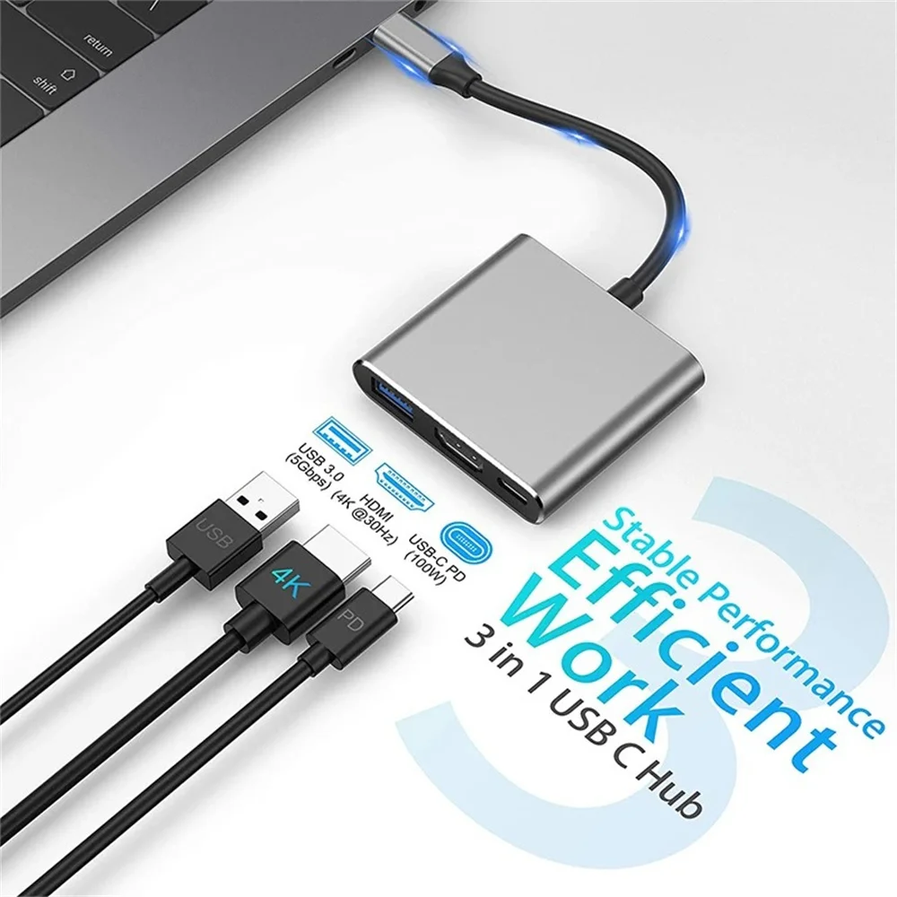 USB-C Hub 3-in-1 Multiport Ada - Desk Setup Usb Hub recensie en prijs