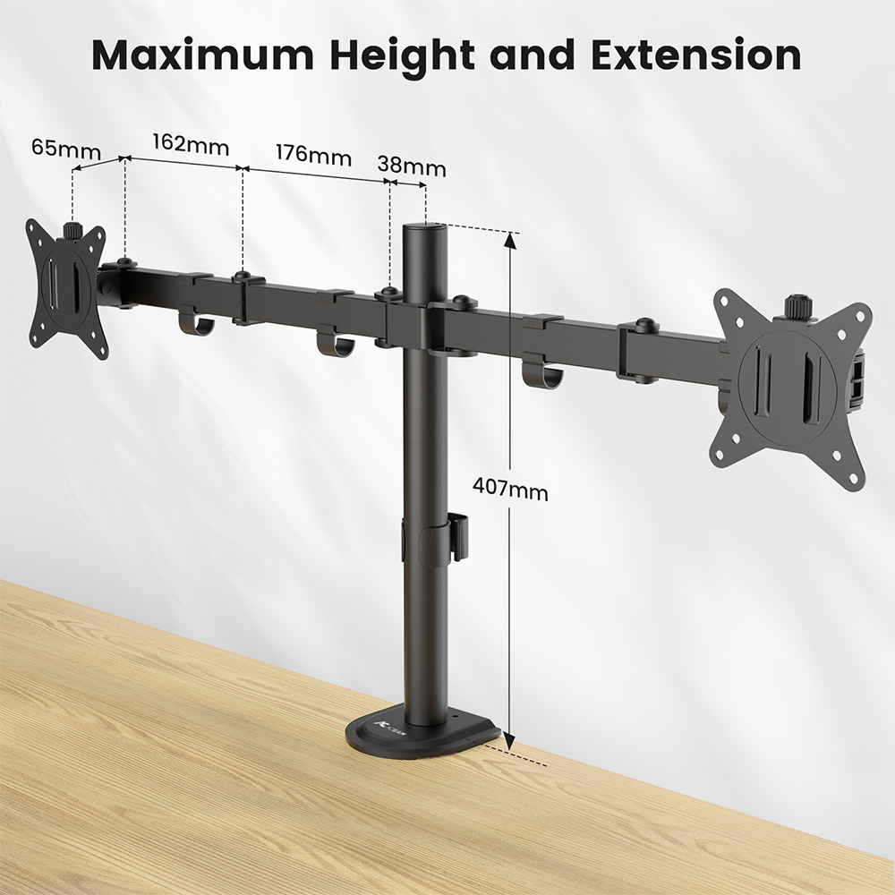 ACGAM MDS-1D dubbele monitorar - Monitor Arm Clamp recensie en prijs