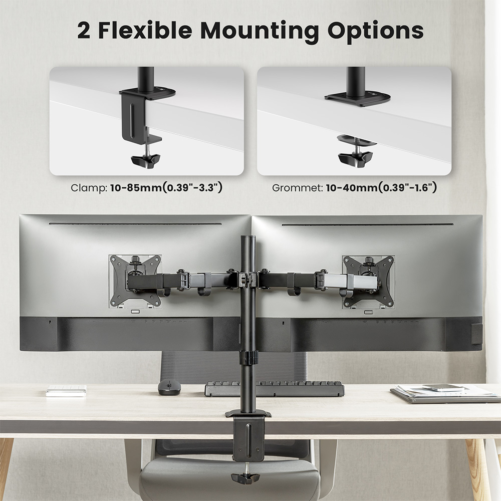 ACGAM MDS-1D dubbele monitorar - Monitor Arm Clamp recensie en prijs