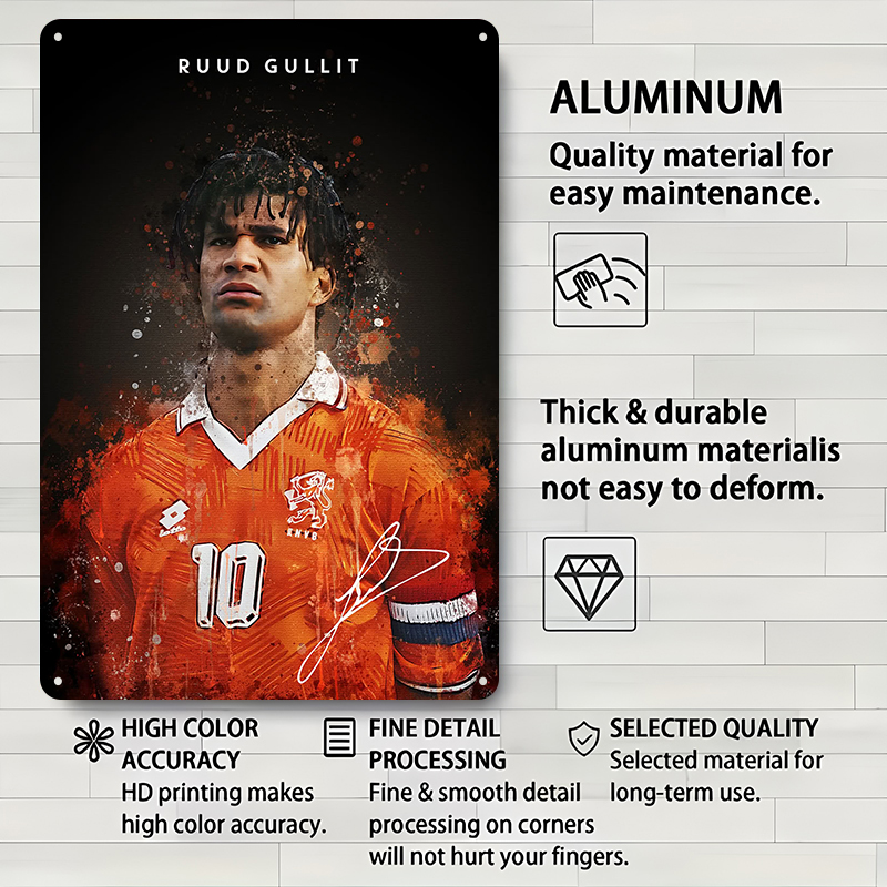 Ruud Gullit Voetballer Wanddec - Desk Setup Poster recensie en prijs