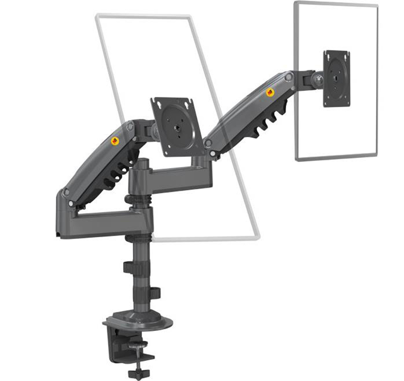 NB H180 Dubbele Monitor Bureau - Monitor Arm Clamp recensie en prijs