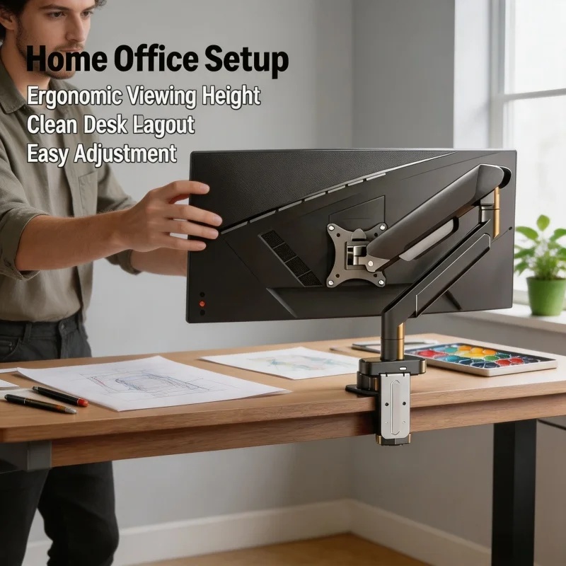 Beugel voor één monitor voor s - Monitor Arm Clamp recensie en prijs