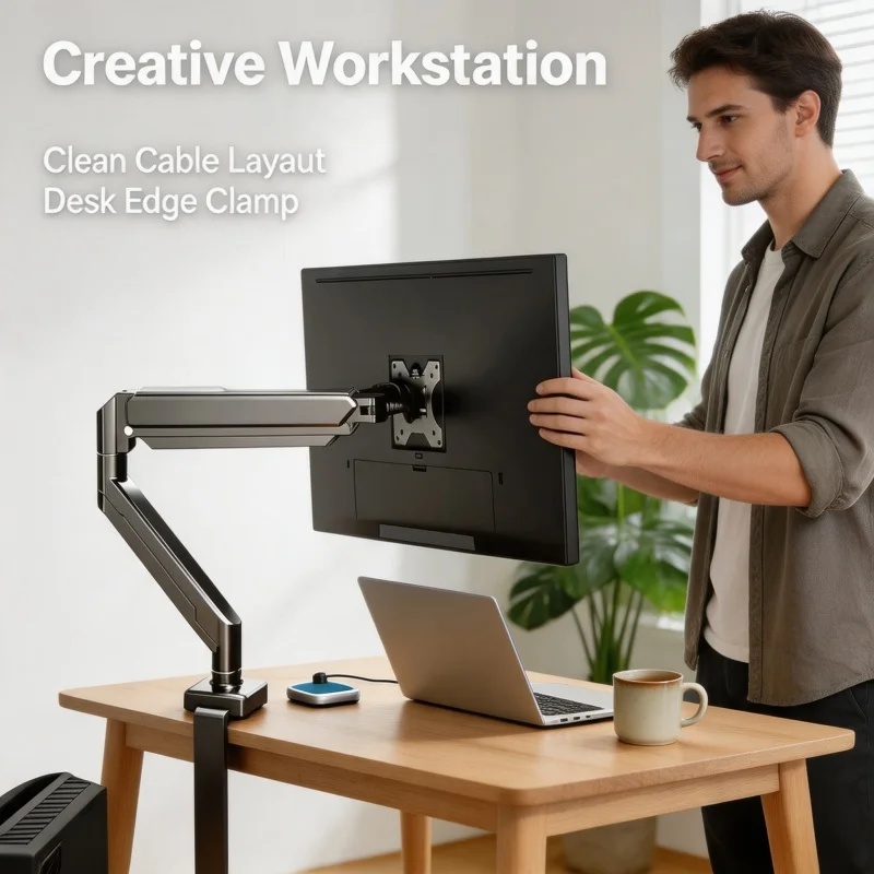 Beugel voor één monitor voor s - Monitor Arm Clamp recensie en prijs