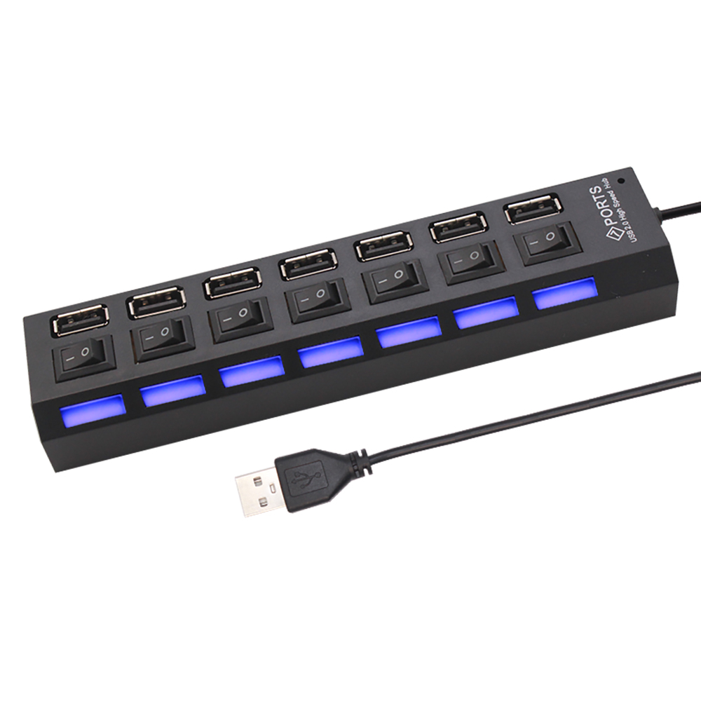 7-poorts USB 2.0 hubsplitter v - Desk Setup Usb Hub recensie en prijs