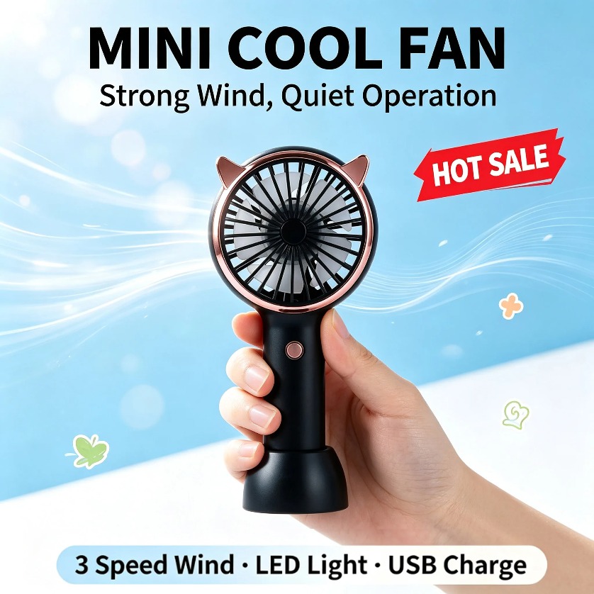 Kattenorenventilator Mini Hand - Led Desk Light Usb recensie en prijs
