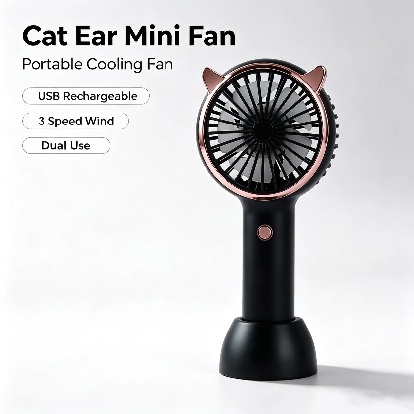 Kattenorenventilator Mini Hand - Led Desk Light Usb recensie en prijs