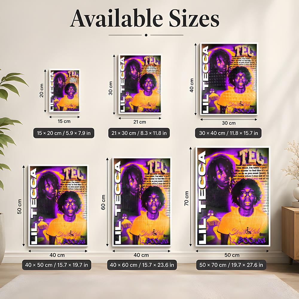 L-Lil Tecca Album Cover Art Hi - Desk Setup Poster recensie en prijs