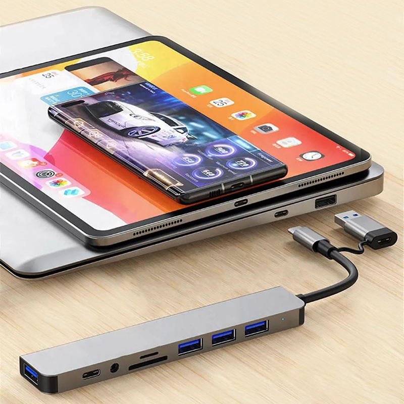 8-in-2 USB Type-C Hub Dockings - Desk Setup Usb Hub recensie en prijs