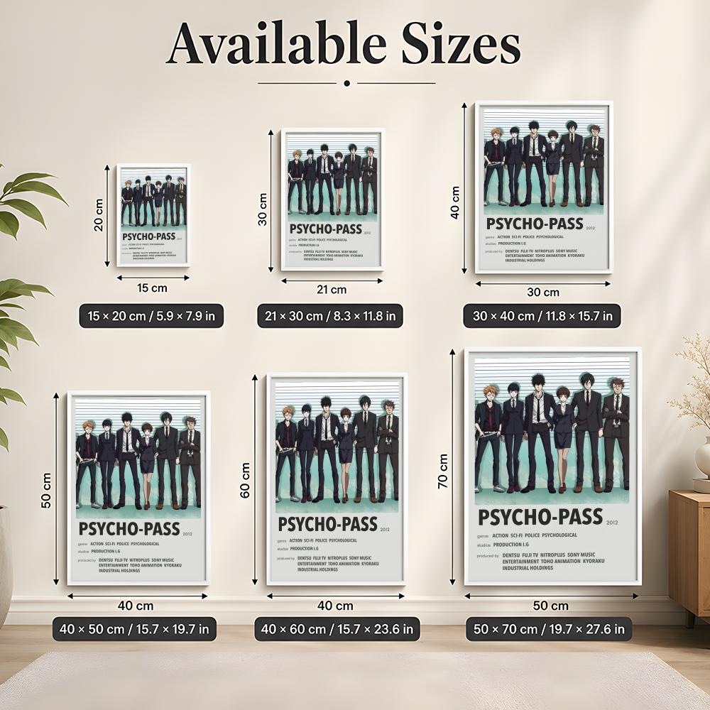 Animatie P-Psycho-Pass Bureaus - Desk Setup Poster recensie en prijs