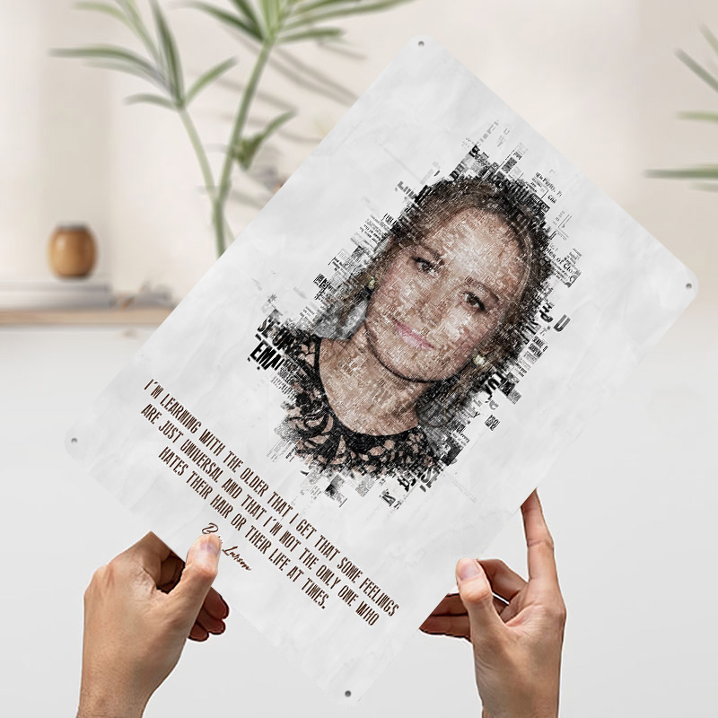 Brie Larson Quote Art Tin Post - Desk Setup Poster recensie en prijs